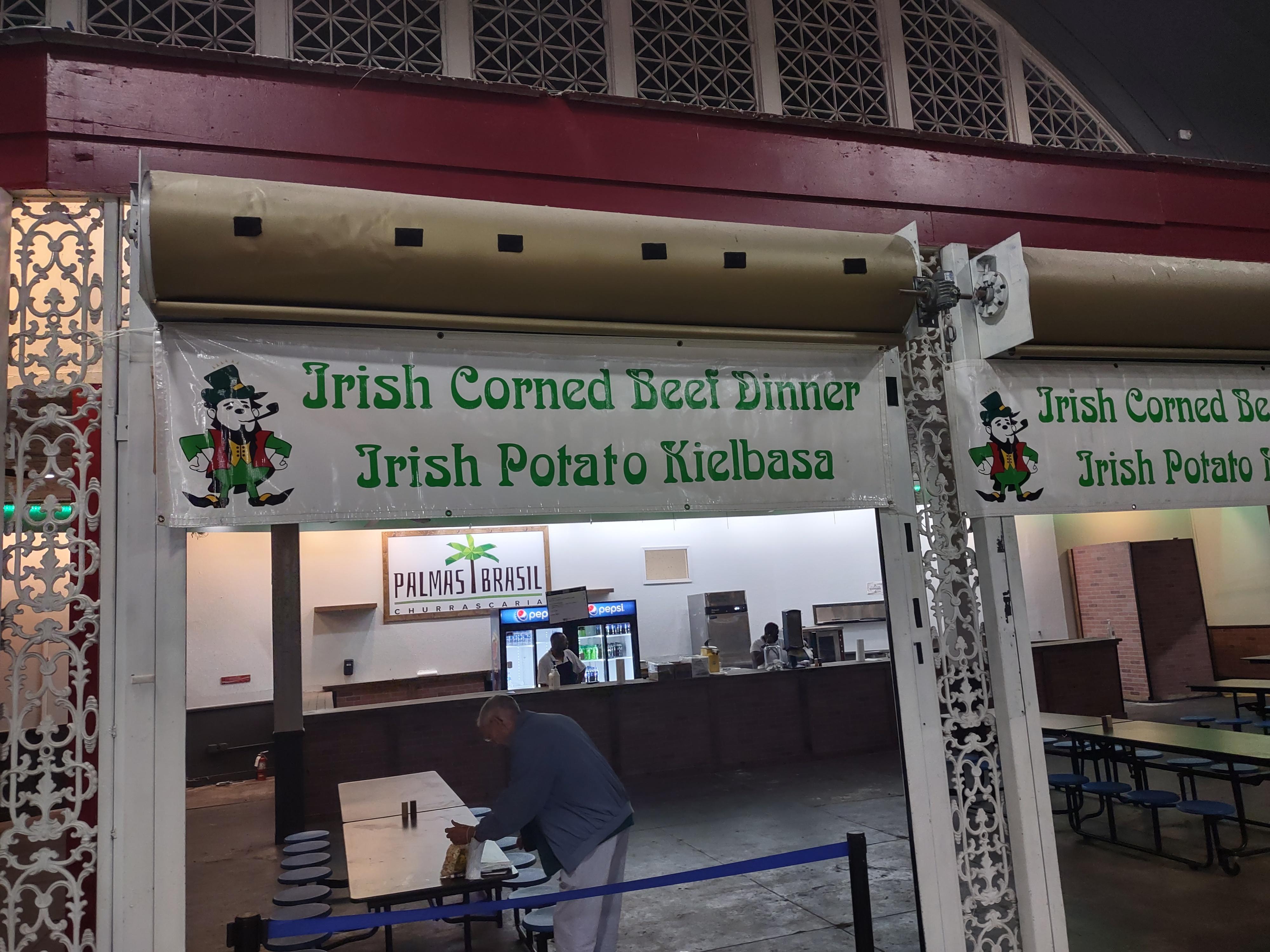 One of the food vendors at Irish Fest.