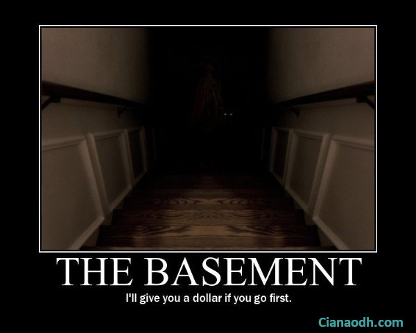 The basement.