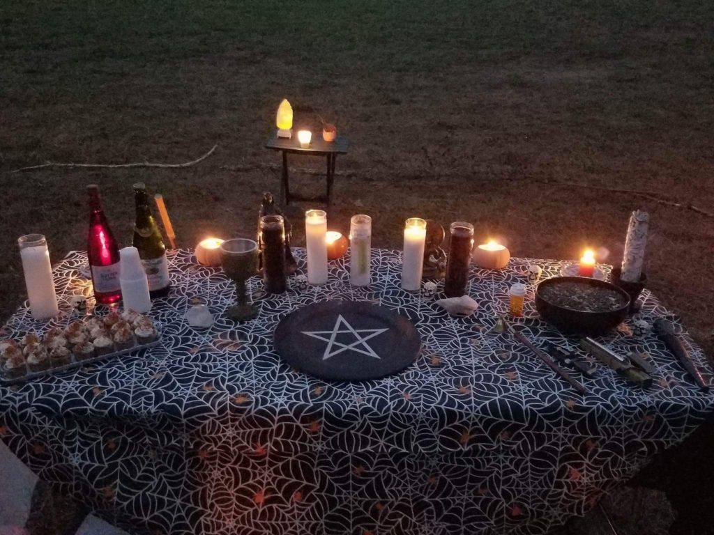 Samhain Ritual Altar - Temple Of The Standing Stones